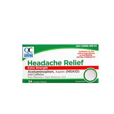 Quality Choice Headache Relief Extra Strength 24ct