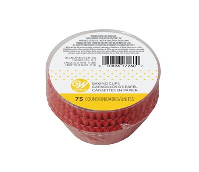 Wilton Baking Standard Cup Red 75 count: $5.00