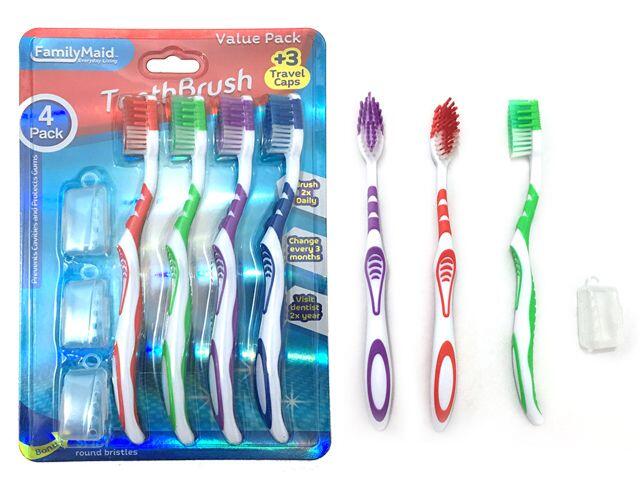 Family Maid Toothbrush & Cap 7pcs