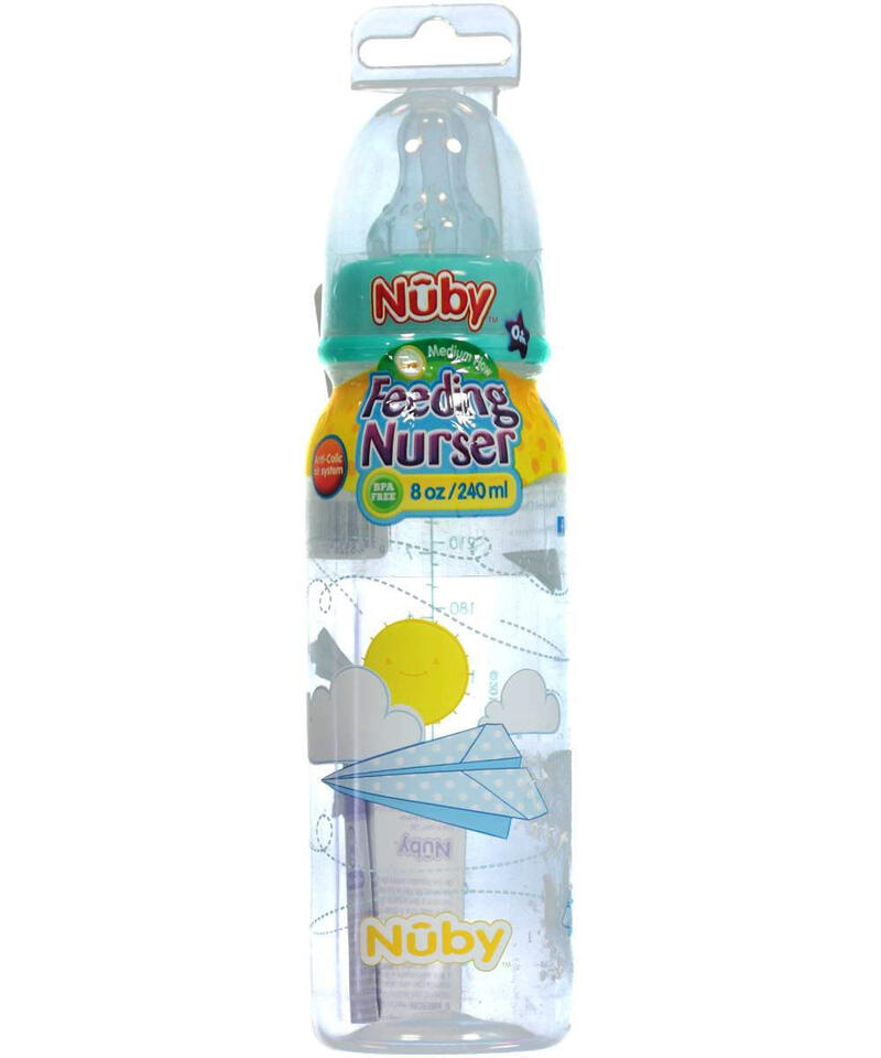 Nuby Baby Bottle Feeding Nurser 8oz
