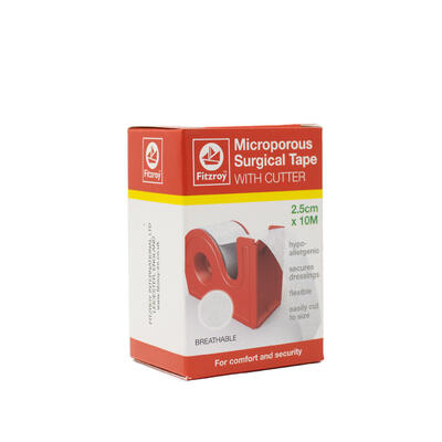 Fitzroy Microporous Surgical Tape With Cutter 2.5cm x 10m: $5.00