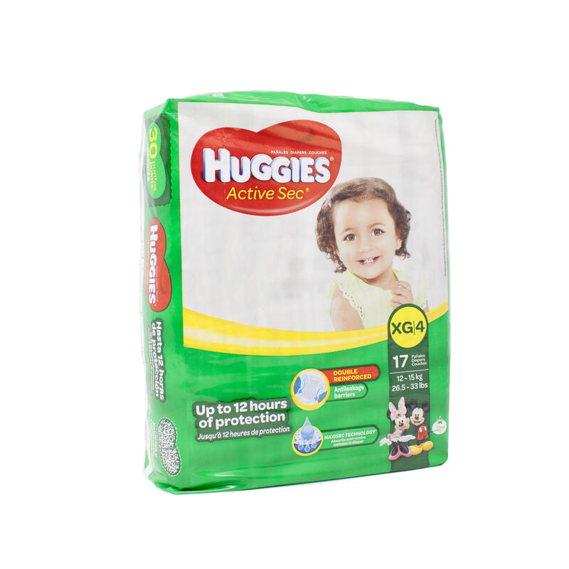Huggies Active Sec XL Stage 4 Maxi 8X16
