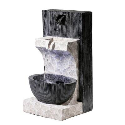 Alpine Modern Cascading Tabletop Fountain With Lights: $200.00
