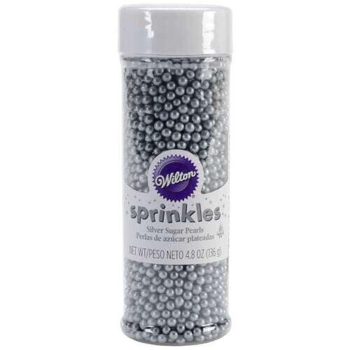 Wilton Sprinkles Silver Sugar Pearls 4.8oz