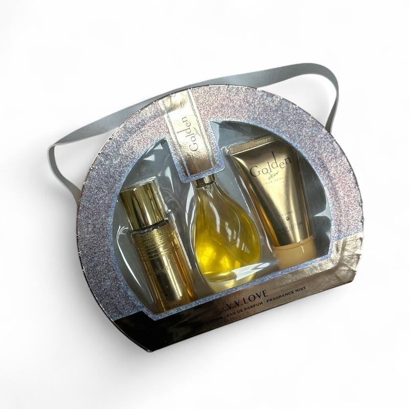 Golden Perfume Set