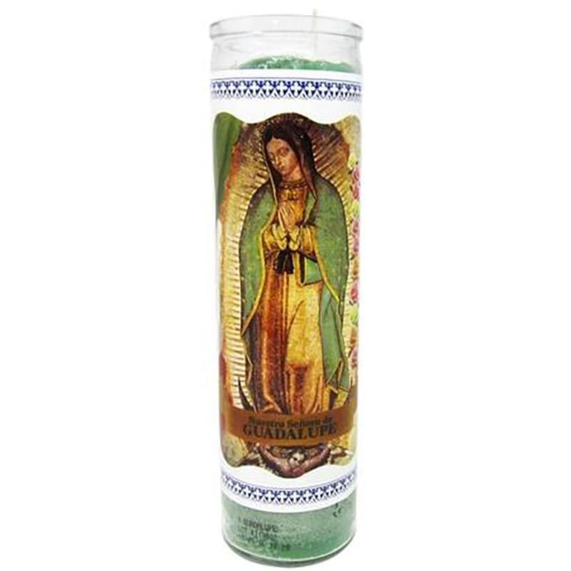 7 Days Virgen Guadalupe Green Candle: $11.00