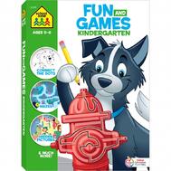 School Zone Fun and Games Kindergarten Ages 5 to 6 Workbook: $25.00