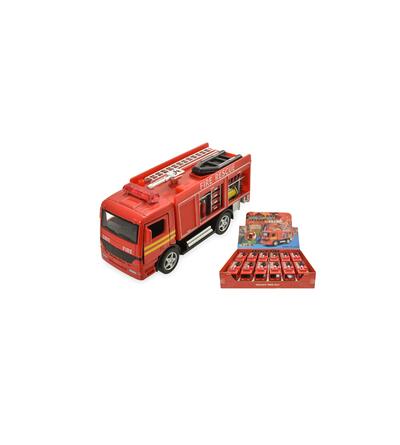 Die Cast Pull Back Fire Engine