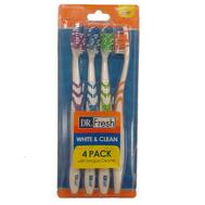 Dr Fresh Toothbrush with Tongue Cleaner Soft 4 ct: $7.00