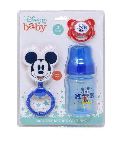 Mickey Baby Set On Card 3 pieces