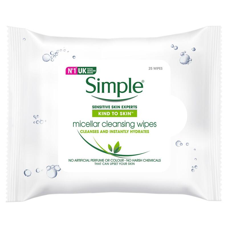 Simple Kind To Skin Micellar Wipes 25'S