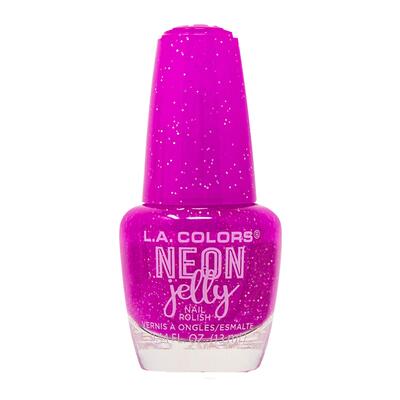 L.A. Colors Purple Shock Neon Jelly Nail Polish 13ml: $7.00