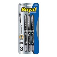 Bazic Royal Black Rollerball Pen 3 Pack: $6.00
