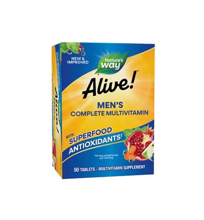 Alive Men's Complete Multivitamin with Superfood Antioxidants 50 tabs