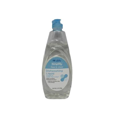 Rite Aid Simplify Dish Liquid Free And Clear 19.4oz