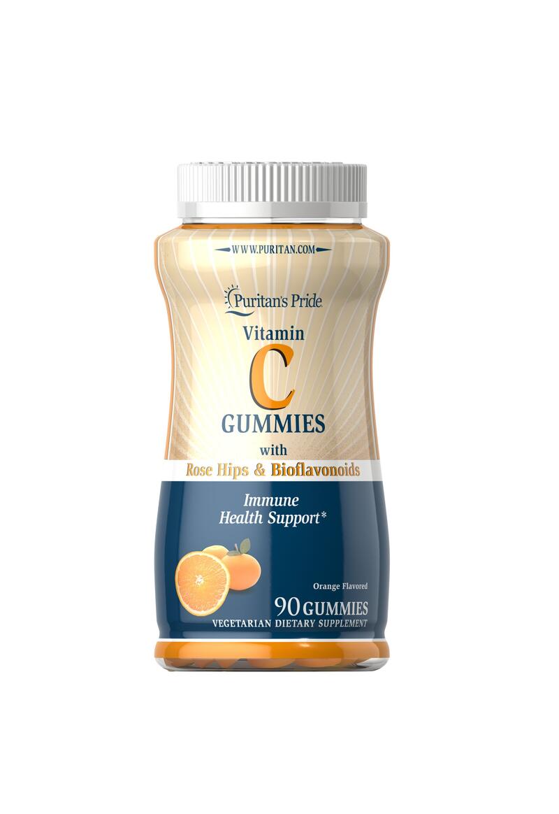 Puritan Pride Vitamin C Gummies with Rose Hips 90ct