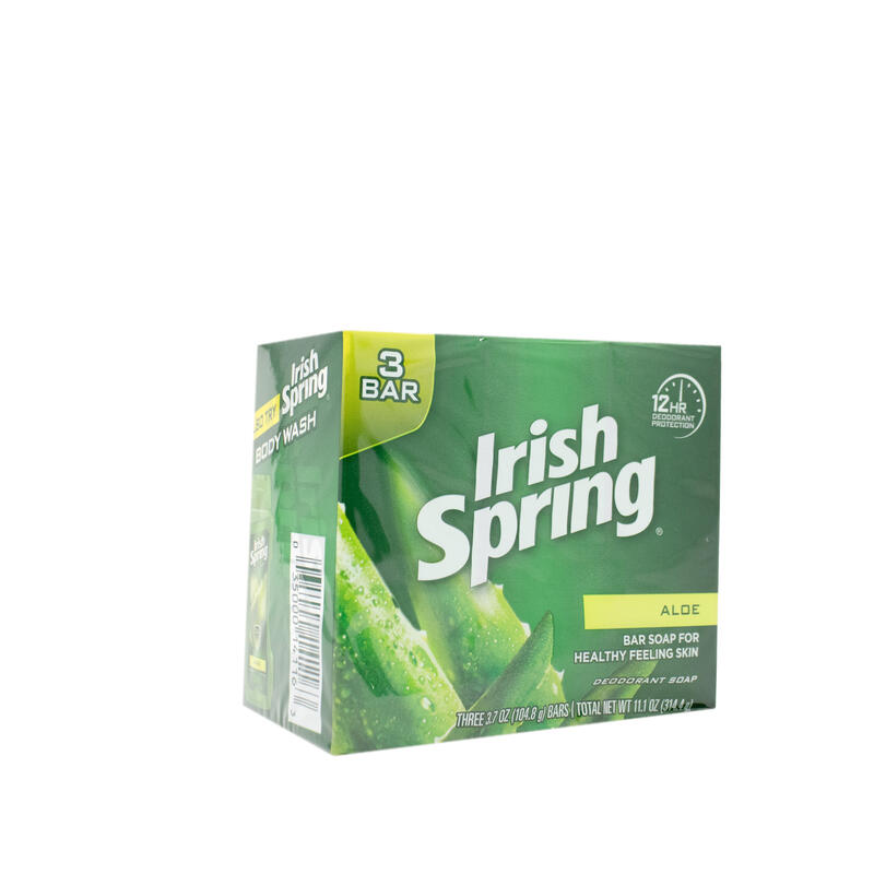Irish Spring Aloe Deodorant Soap Bar 3 x 3.7oz: $18.45