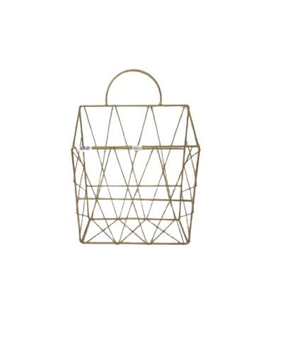 Wall Frame Gold Geometric Style Basket 1 count