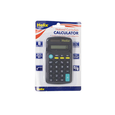 Helix National Curriculum Calculator Pocket Size: $25.00