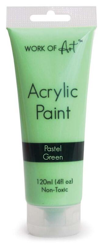 Work Of Art Acrylic Paint Pastel Green 120ml: $4.01