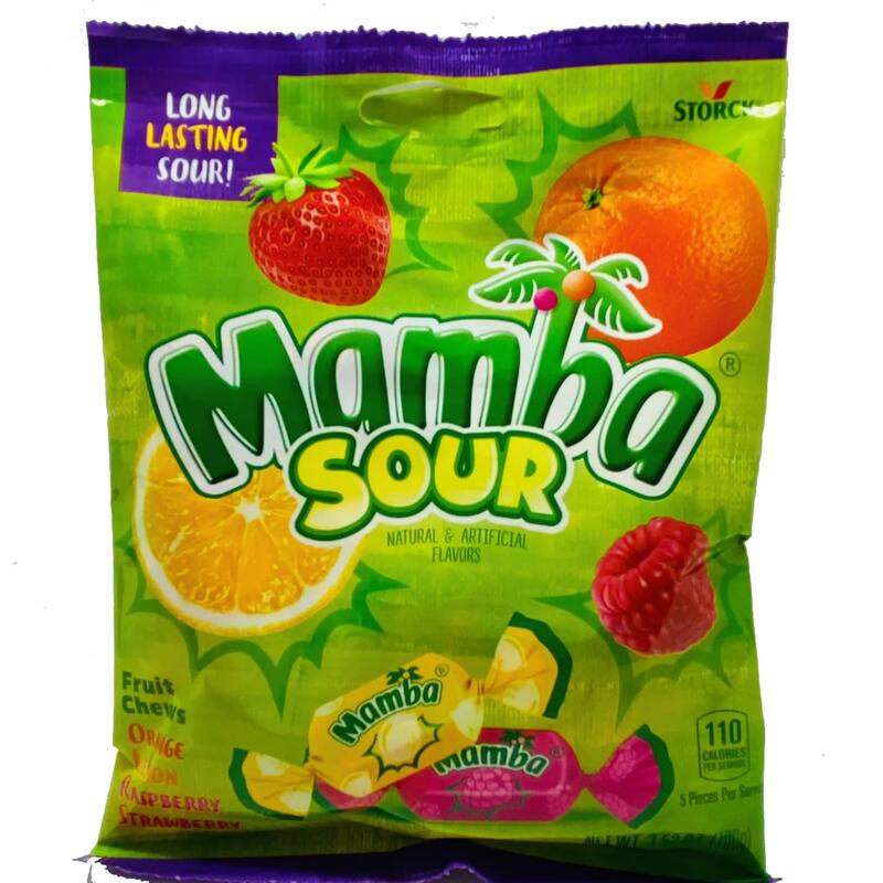 Mamba Sour Fruit Chews 3.52oz