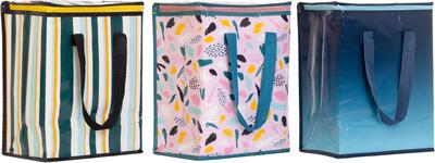 Planet Reusable Insulated Grocery Bag Assorted 11x14x7