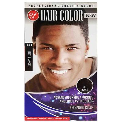 U Hair Color Permanent Color Jet Black 1 Application