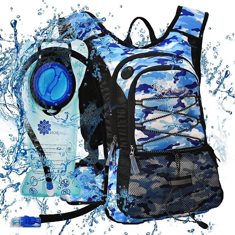 Hydration Backpack Blue Camo: $55.00