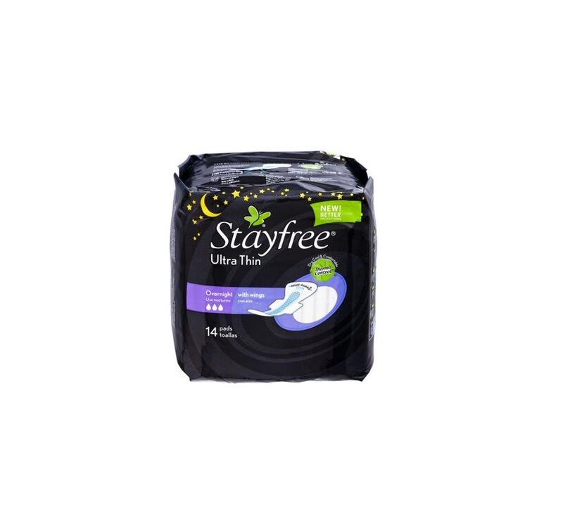 Stayfree Ultra Thin Overnight With Wings 14 count: $14.65