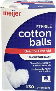 Meijer Sterile Cotton Balls 130 count: $0.00