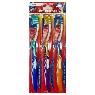Adult Toothbrushes 3pk