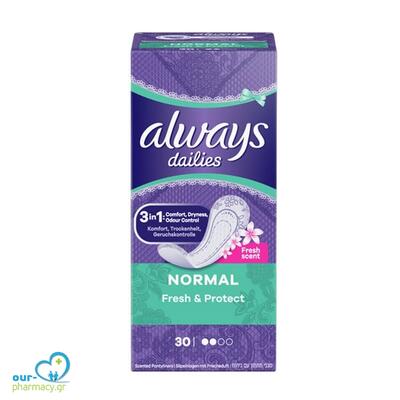 Always Dailies Normal Fresh & Protect 30ct