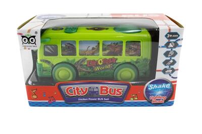 Ciy Bus Friction Power Dinosaur World Bus: $10.00