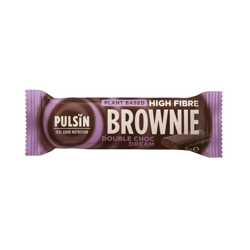 Pulsin Plant Based High Fibre Brownie Double Choc Dream 35g