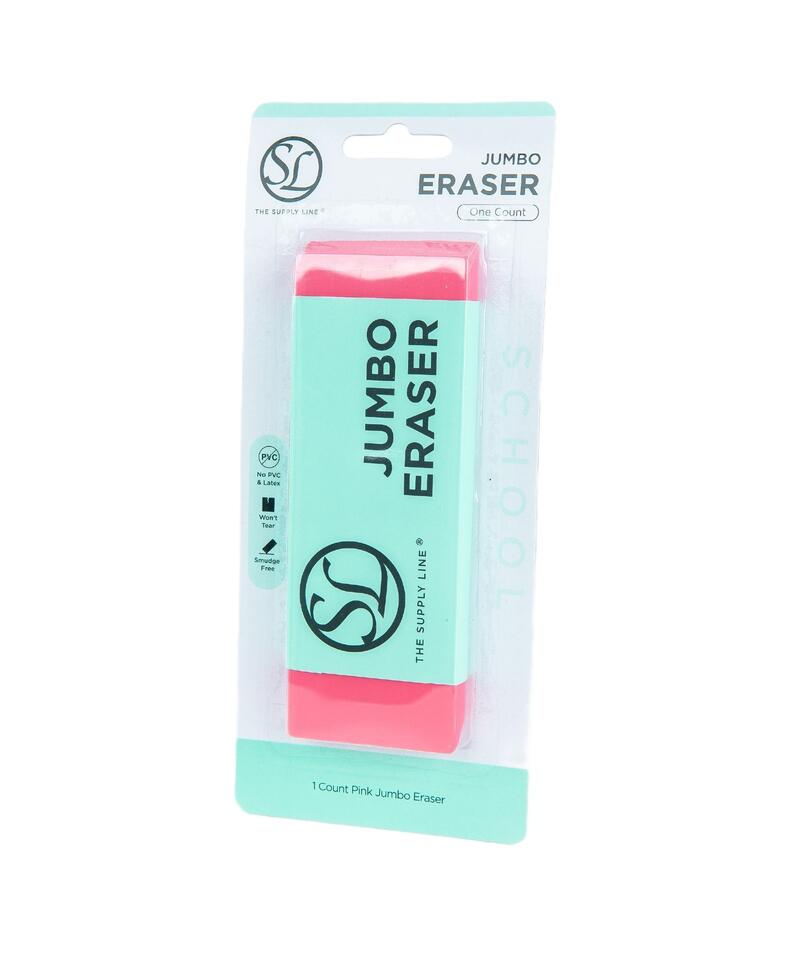 Supply Line Jumbo Eraser Pink 1 count