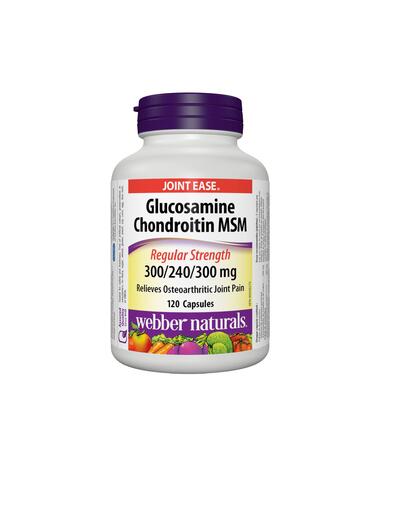 Webber Naturals Glucosamine Chondrotine MSM 300mg 120ct: $50.00