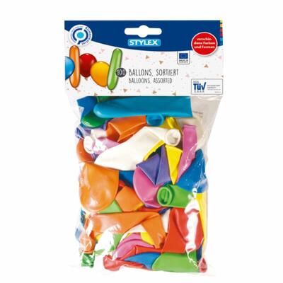 Balloon Assorted Colours 100pc