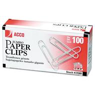 Acco Paper Clips Jumbo Smooth 100ct: $5.00