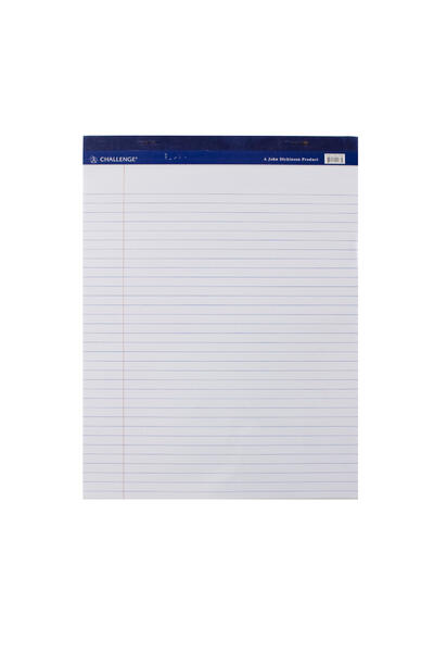 Challenge Letter Size Writing Pad White 40 Sheets