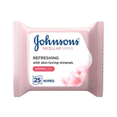 Jonhson Micellar Wipes Refreshing 25's
