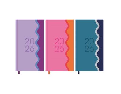 Diary Slim WTV Colour Block Contrast Assorted