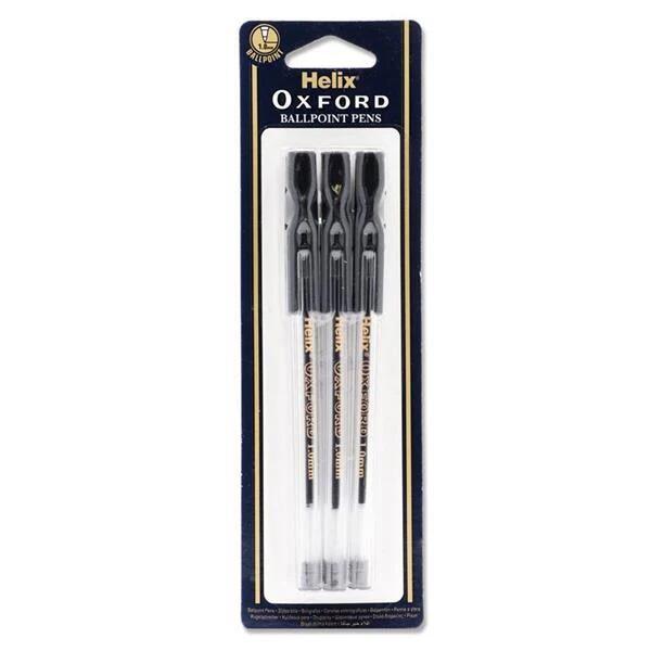 Helix Oxford Ballpoint Pens Black