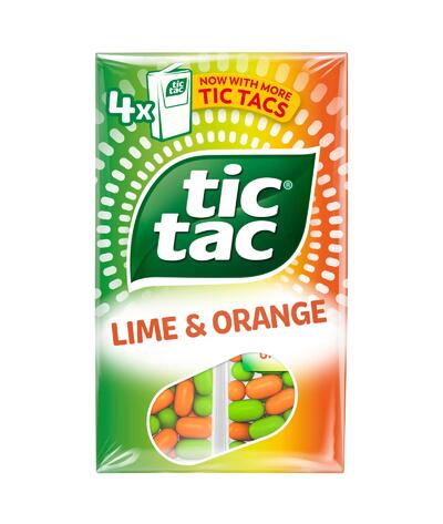 Tic Tac Lime & Orange 64g 4 pack