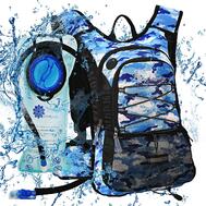 Hydration Backpack Blue Camo: $55.00