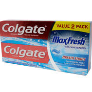 Colgate Fluoride MaxFresh Toothpaste Cool Mint 2 pack: $27.95