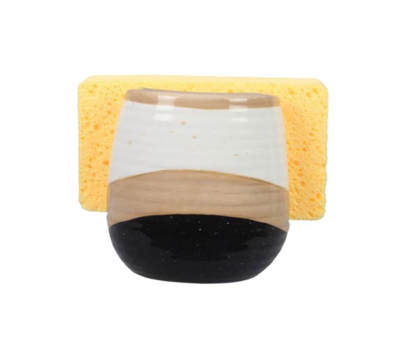 Sponge Holder With Sponge Counrty Ceramic