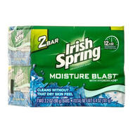 Irish Spring Moisture Blast Deodorant Soap 2 Bars: $9.00