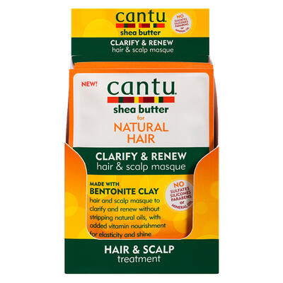 Cantu Shea Butter Clarify & Renew Hair & Scalp Masque 1.5oz: $6.00