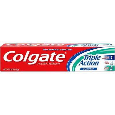 Colgate Triple Action Toothpaste Original Mint 8oz: $14.00