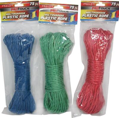 Protouch Multipurpose Plastic Rope 75ft: $5.00